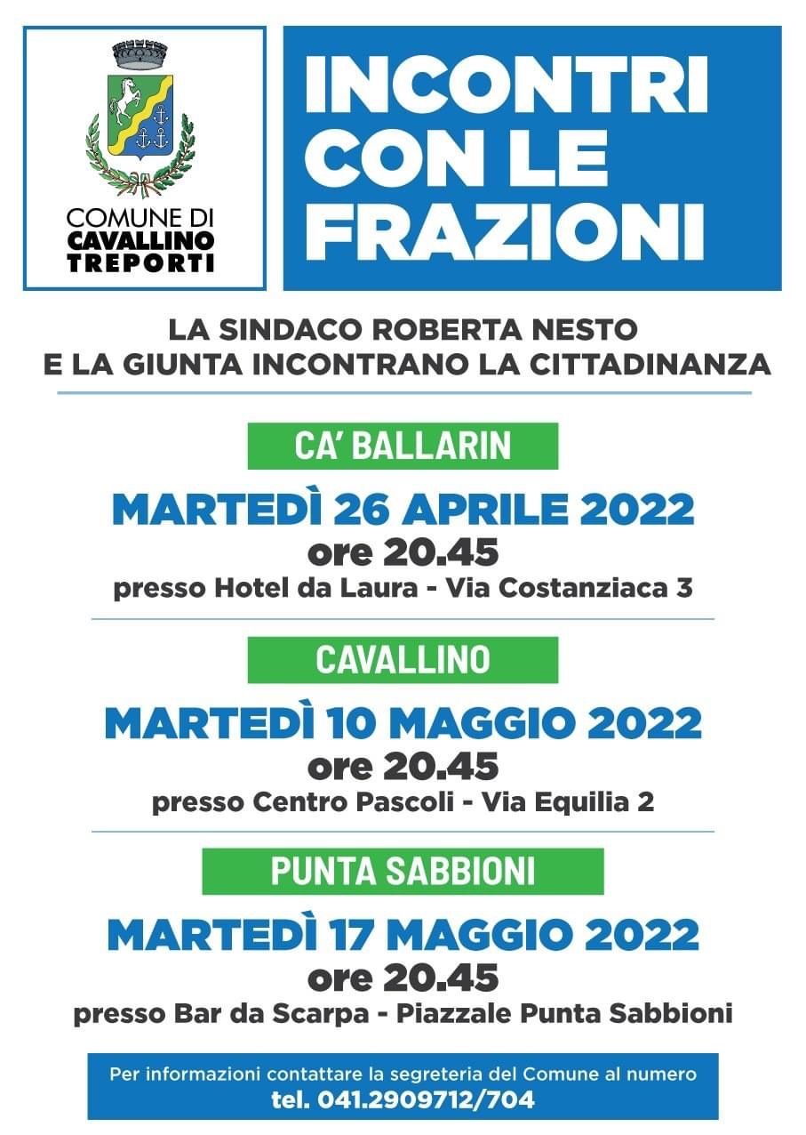 INCONTRI PUBBLICI NELLE FRAZIONI, L’AMMINISTRAZIONE INCONTRA I CITTADINI